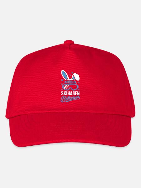 Offizieller Skihasen Betreuer - Kinder Basecap - Rot