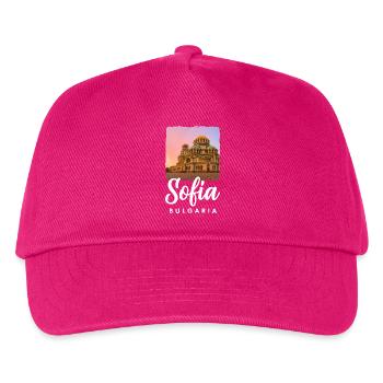 Sofia Bulgaria - Kids’ Baseball Cap - fuchsia - Front