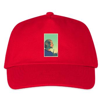 Football player #9 - Kinder Basecap - Rot - Vorne