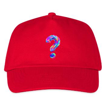 Fragezeichen - Kinder Basecap - Rot - Vorne