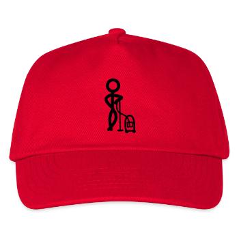 Stickman Clean - Kinder Basecap - Rot - Vorne