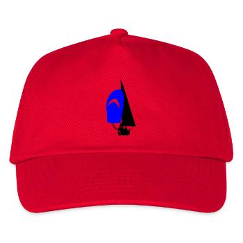 Segelboot - Kinder Basecap - Rot - Vorne