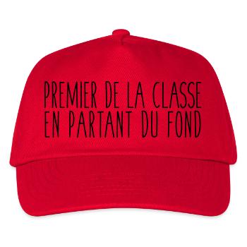 Premier de la classe - Casquette de baseball Enfant - rouge - Devant
