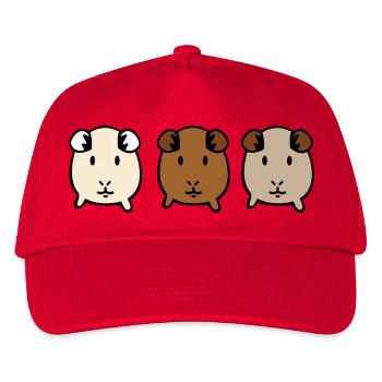 guinea pig - Kids’ Baseball Cap - red - Front