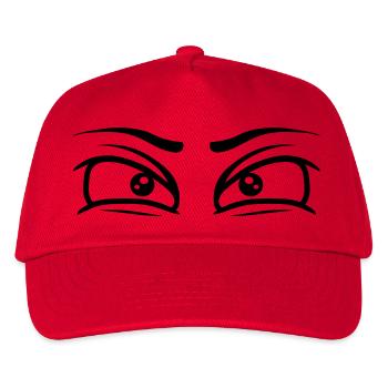 Yeux concentrés regard - Casquette de baseball Enfant - rouge - Devant