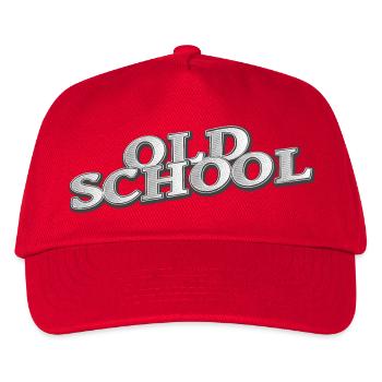 old school - Kinder Basecap - Rot - Vorne