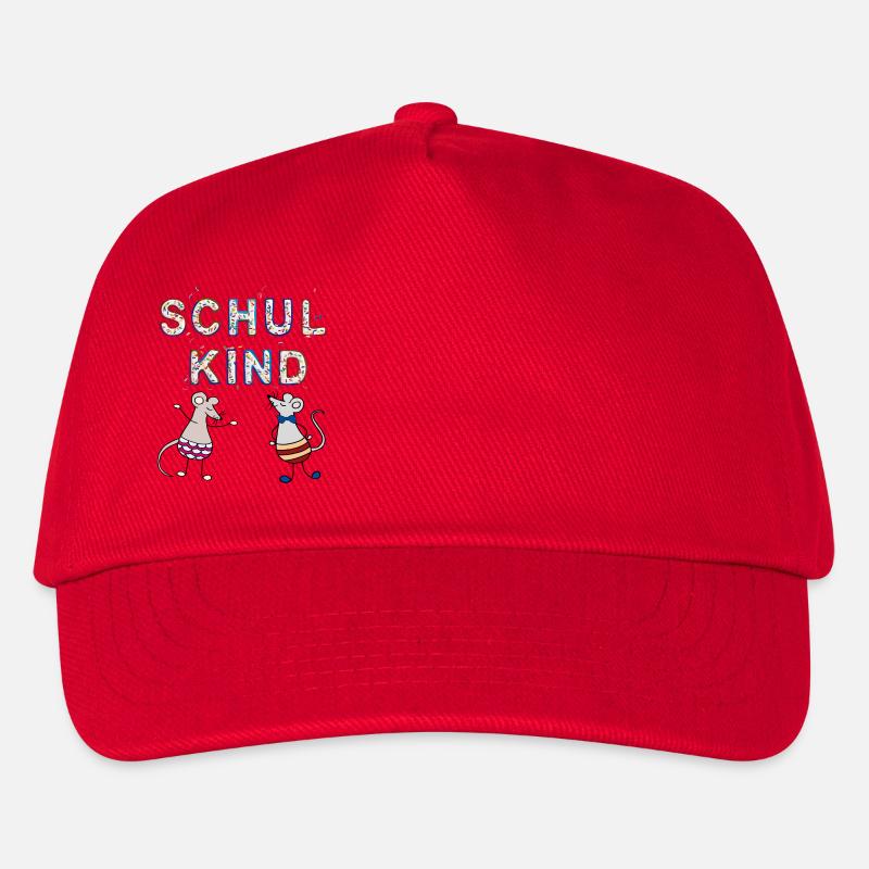 Schulkind Maus - Kinder Basecap - Rot