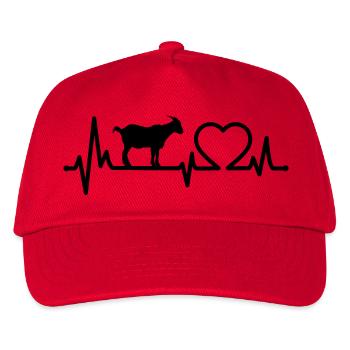 Ziege Heartbeat Farm Ziege Ziege Bill - Kinder Basecap - Rot - Vorne
