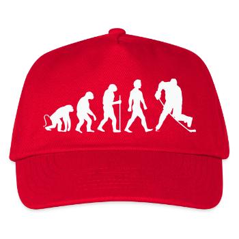 hockey evolution - Kinder Basecap - Rot - Vorne