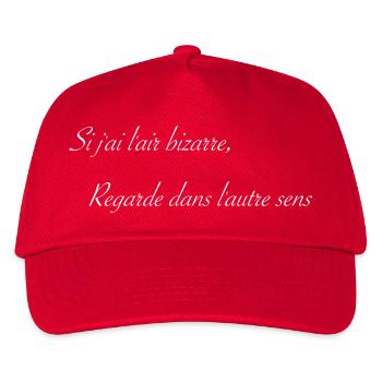 j'ai l'air bizarre - Casquette de baseball Enfant - rouge - Devant
