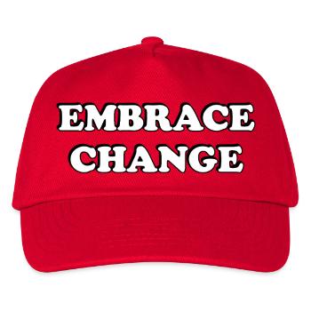 Embrace Change Zitate zur Selbstentwicklung - Kinder Basecap - Rot - Vorne