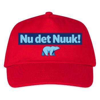 Nu det Nuuk Polar Bear - Casquette de baseball Enfant - rouge - Devant