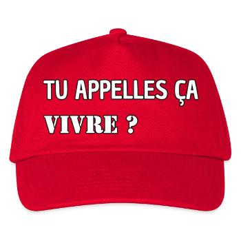 Tu appelles ça vivre ? - Casquette de baseball Enfant - rouge - Devant