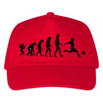Footballer Evolution: Dominate from the Ground Up - Kids’ Baseball Cap - red - Front