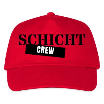 Schicht Crew - Schichtarbeit Kollegen Nachtschicht - Kinder Basecap - Rot - Vorne