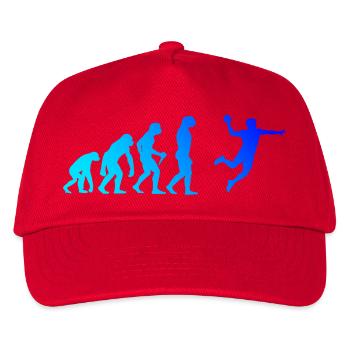 Geschenkidee für den Kreisläufer mit Handballspiel - Kinder Basecap - Rot - Vorne