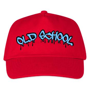 Old School Graffiti Stil - Kinder Basecap - Rot - Vorne