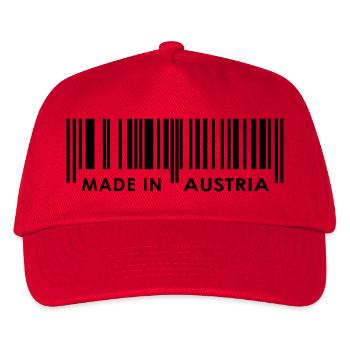 Made in Austria / Austria - Kids’ Baseball Cap - red - Front