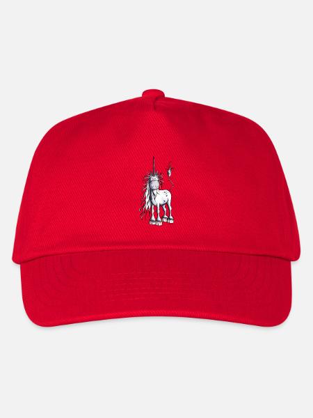 Es ist Einhorn Zeit - Kinder Basecap - Rot
