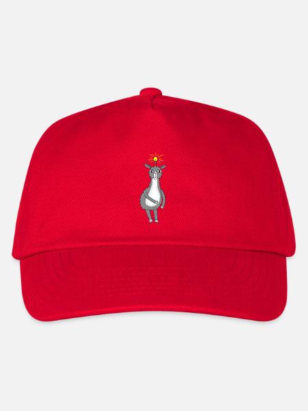 Lama hat eine Idee - Kinder Basecap - Rot