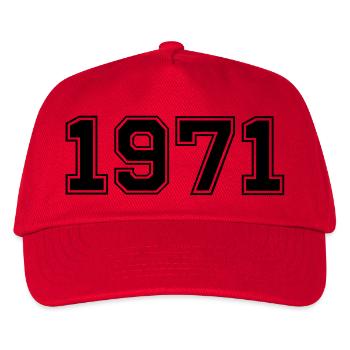 1971 - Kinder Basecap - Rot - Vorne