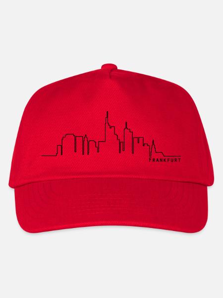 Frankfurt Skyline - Kinder Basecap - Rot