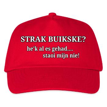Enger Bauch? - Kinder Basecap - Rot - Vorne
