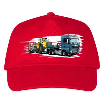 Chargeuse surbaissée avec chargeuse sur pneus - Casquette de baseball Enfant - rouge - Devant