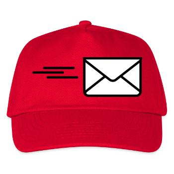 Envoyer une lettre de logo - Casquette de baseball Enfant - rouge - Devant