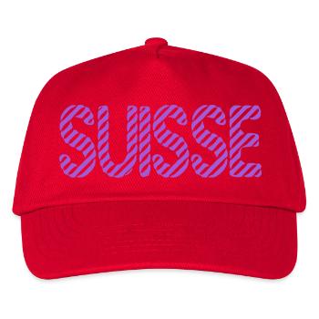 SCHWEIZ. LAND. GENF. SCHWEIZ. HUMOR. LAND - Kinder Basecap - Rot - Vorne