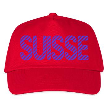SCHWEIZ. LAND. GENF. SCHWEIZ. HUMOR. LAND - Kinder Basecap - Rot - Vorne