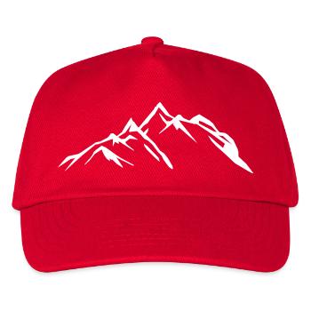 berge - Kinder Basecap - Rot - Vorne