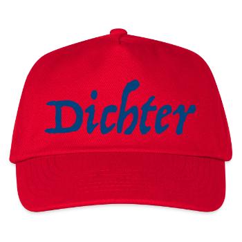 Poet Poem Writer - Kids’ Baseball Cap - red - Front
