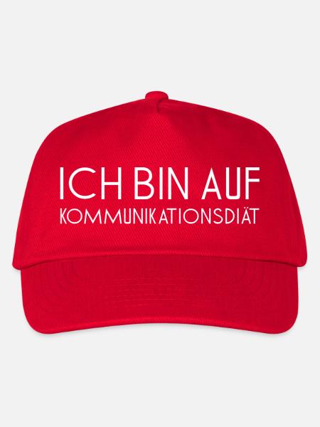 Kommunikationsdiät Spruch - Kinder Basecap - Rot