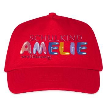 Schoolchild Amelie School - Kids’ Baseball Cap - red - Front