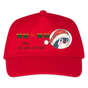 Grandma loves you very much Christmas - Kids’ Baseball Cap - red - Front