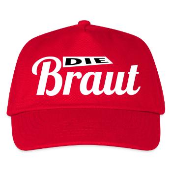 Team Braut!  - Kinder Basecap - Rot - Vorne