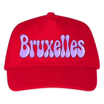 Brüsseler Retro Lila Blase - Kinder Basecap - Rot - Vorne