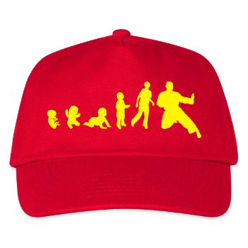 Entwicklung Qwan Ki Do Selbstverteidigung 2 - Kinder Basecap - Rot - Vorne