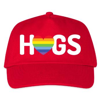 LGBT-Umarmungen - Kinder Basecap - Rot - Vorne