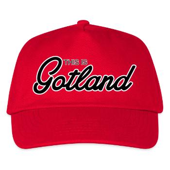 This is Gotland - Kids’ Baseball Cap - red - Front
