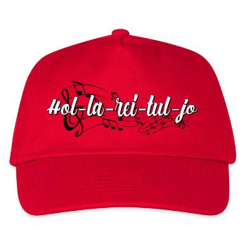 Jodeln, singen, musizieren - Kinder Basecap - Rot - Vorne