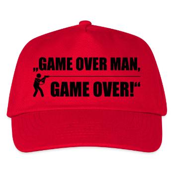 Game over man game over - Kinder Basecap - Rot - Vorne