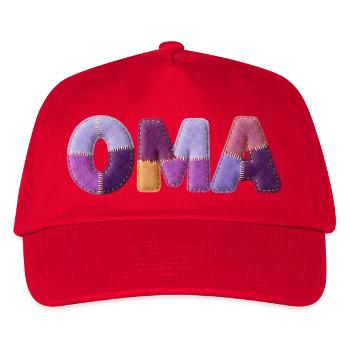 Granny Patchwork Letters Top Trend - Kids’ Baseball Cap - red - Front