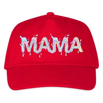 Mama Schriftzug - Muttertag - Kinder Basecap - Rot - Vorne