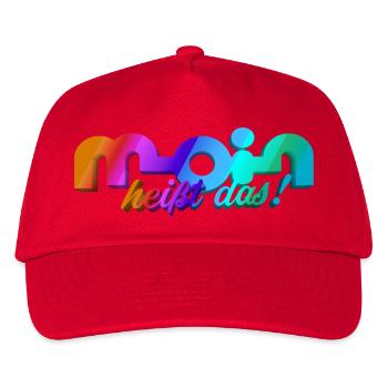 Moin heisst das! - Kinder Basecap - Rot - Vorne