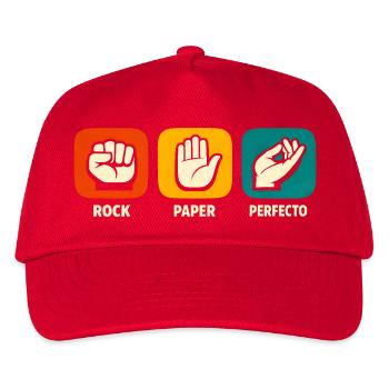 Rock Paper Perfecto Chef's Kiss Restaurant Chef - Kids’ Baseball Cap - red - Front