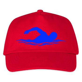 Blue Float Silhouette - Kids’ Baseball Cap - red - Front