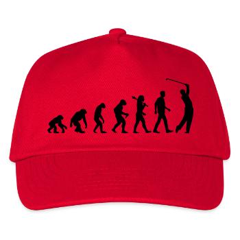 Evolution Of Golf - Kinder Basecap - Rot - Vorne