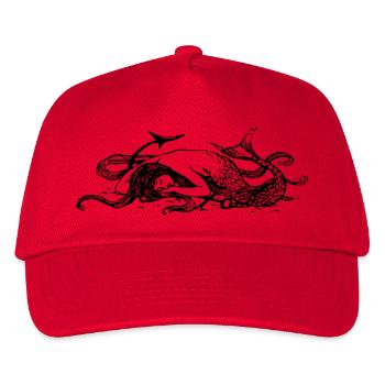 Sleeping mermaid - Casquette de baseball Enfant - rouge - Devant